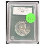 1963 Silver Franklin Half Dollar Proof Cased