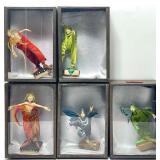 5 Cirque Du Soleil sculptures in tin display
