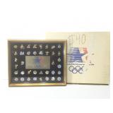 Olympics pin set framed