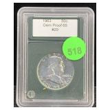 1963 Silver Franklin Half Dollar Proof Cased