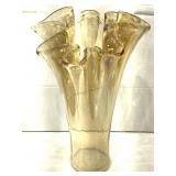 15in H Murano Style Vase, Made In Italy