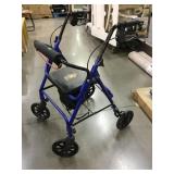 Medline Walker rollator, metallic blue