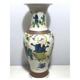 Japanese Ceramic Lamp Base 18.5in H