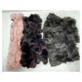 NWT Preston & York Rabbit Fur Pull Over Shoulder