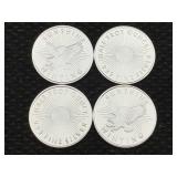 4-1/2 Oz 999 Silver Rounds Sunshine Mint