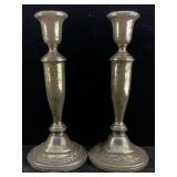 Sterling Candle Holders Weighted 1,310 G