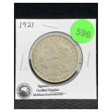 1921 Silver Morgan Dollar