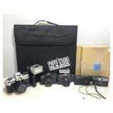 Asstd 35mm Film Cameras, Photo Paper & Portable