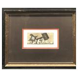 Charles Bragg Signed LE Etching. Court Jester