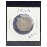 1853 Silver Quarter
