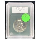 1963 Silver Half Dollar Proof Cased