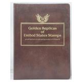 Binder Golden Replicas of US Stamps, some proof