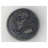 1980 Star Wars Yoda Belt Buckle by Lee Co. 2in