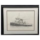 J.M. Taber Signed LE Print On Paper. Pushy