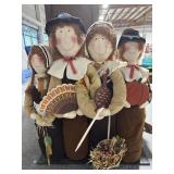 Pilgrims Thanksgiving entryway decor -39in x 48in