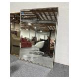 Large framed beveled mirror - 66in x 48in