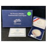 Silver Commerative Coin In Box