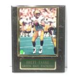 Brett Favre framed plaque