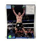 Tyson fury autographed picture
