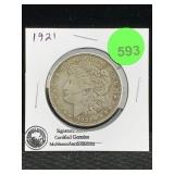 1921 Silver Morgan Dollar