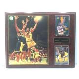 Magic Johnson framed plaque