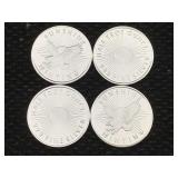4-1/2 Oz 999 Silver Rounds Sunshine Mint