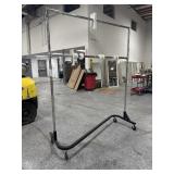 Industrial double rod garment rack- ent020316