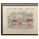 Cuca Romley Signed LE Colored Etching On Paper.
