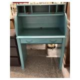 Shabby sheet aqua secretary desk- 47in x 20in