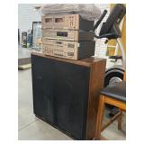 Set of Marantz stereo cassette deck, disk player,