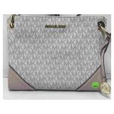 Michael Kors Nicole Triple Pocket Pink Crossbody.