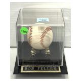 Bob feller autographed baseball
