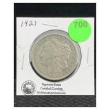 1921 Silver Morgan Dollar