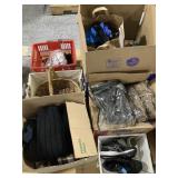 Collection of home items, including clothing,