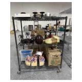 Collection of home decor items, including