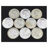 10-silver 40% Half Dollars