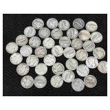 96.5 G Silver Mercury Dimes