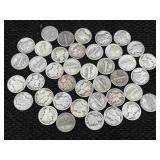 95.3g  Silver Mercury Dimes