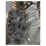 Pallet of retail hanger racks with hangers -