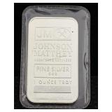Silver Round 1 Oz 999 Silver Johnson Matthey