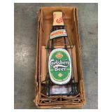 Carlsberg Beer neon bar sign - damaged - has