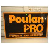 Poulan Pro metal sign