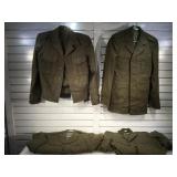 Lot of 4 vintage US Navy jackets sizes 35,36,37
