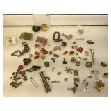 Lot of military medals, buckles and more