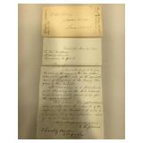Original partial letter to Abraham Lincoln dated