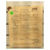 Original Civil War Union Muster Papers -