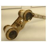 Brass Opera glasses with MOP inlay and handle