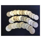 33- 40% Silver Kennedy Half Dollars