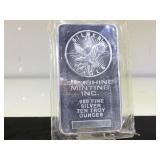 10 oz. .999 Fine Silver Bar, Sunshine Minting