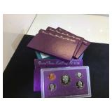 Box set of 4- 1993 US MINT PROOF SETS